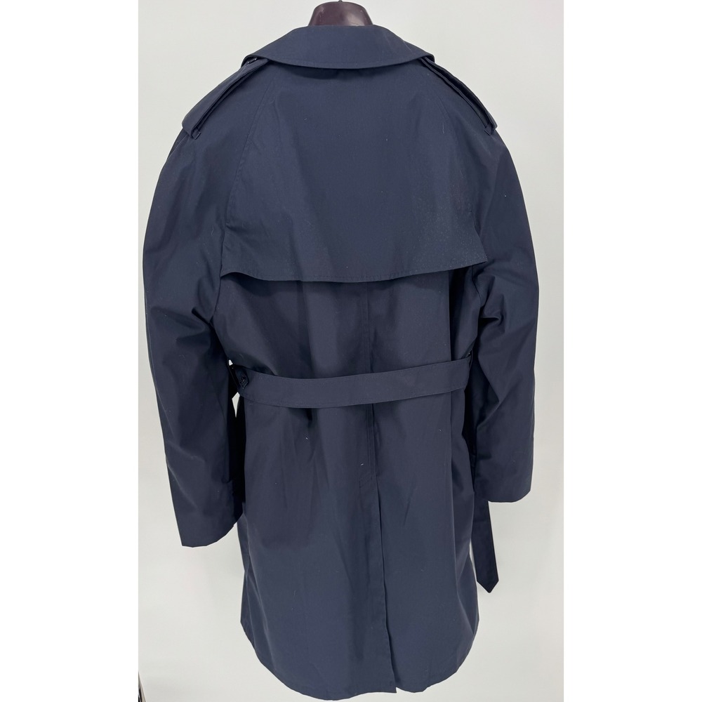 Vintage‎ US Military All-Weather Trench Coat 48R Removable Liner Navy - Picture 2 of 12
